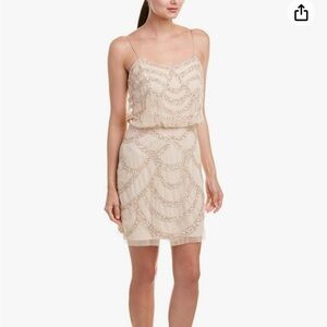 Aidan by Aidan Mattox Women's Beaded Blouson Slip Dress